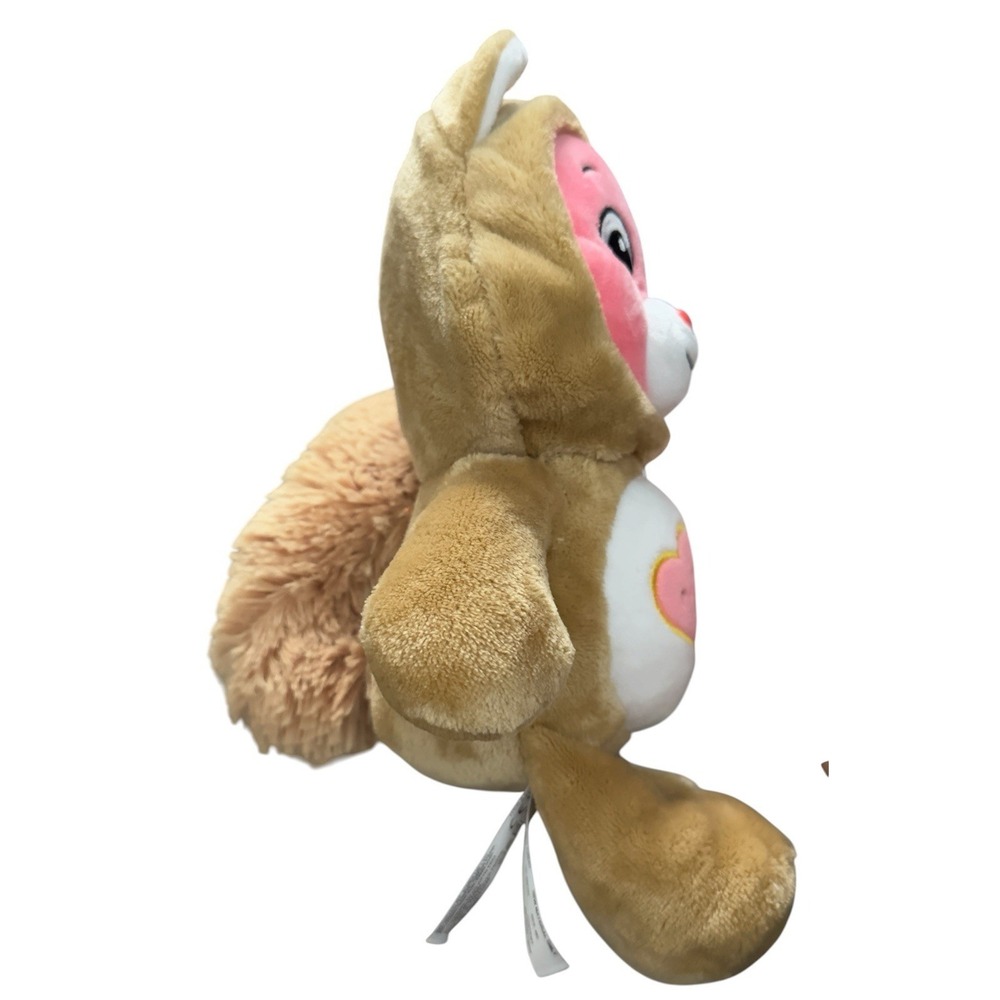 Care Bear Pink Hoodie Unlock Magic Squirrel Plush 12" Stuffed Animal - Picture 4 of 7